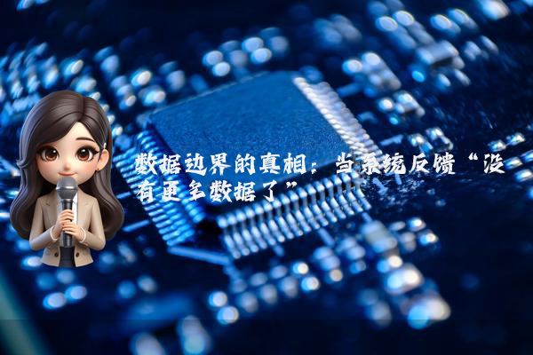 数据边界的真相:当系统反馈“没有更多数据了”
